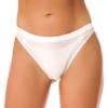Agoky Women's Oil Shiny Breathable Panties Glossy Sheer Low Rise Bikini Briefs Underwear White X-Large view 3