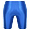 Jhaoyu Men Glossy Compression Shorts Gym Shorts Running Yoga Swimming Cycling Short Pants Workout Leggings Blue Large view 4