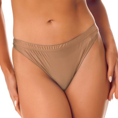 easyforever Women Shiny Metallic Low Rise Panty Briefs High Cut Ballet Dance Underwear Shorts Panties Bottoms Coffee Medium