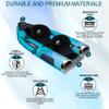 11' Inflatable Kayak with Drop Stitch Floor 1 Person 2 Person Adult Blow up Kayaks Foldable Boat Canoe, Aurora Blue view 3