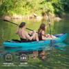 11' Inflatable Kayak with Drop Stitch Floor 1 Person 2 Person Adult Blow up Kayaks Foldable Boat Canoe, Aurora Blue view 4