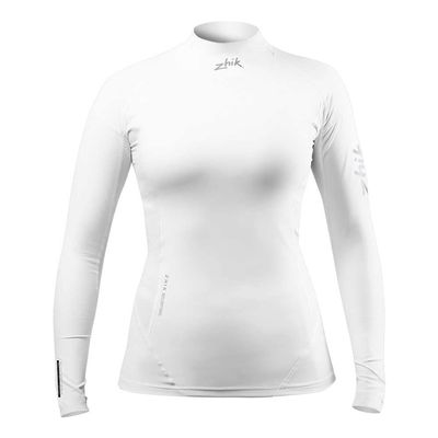 Zhik Womens ECO Spandex Rash Guard Long Sleeve - White DTP-0063 S
