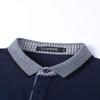 LIUPMWE Polo Shirts for Men with Pocket Elegante Plaided Short Sleeve Cotton T Shirts Golf Shirt,B-Blue 01,XXL view 4