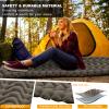 MEETPEAK Camping Pad, Foot Press Inflatable Sleeping Pad Extra Thick Lightweight Camping Sleeping Mat Ultralight Compact Waterproof Air Mattress for Outdoor Hiking Hammock Backpacking Sleeping Bag view 4