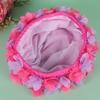 1pc Flower Swim Cap for Women Comfortable and Breathable Swimming Hat for Long Hair Lightweight Design Ear Protection for Summer Pool and Beach Activities Red view 2