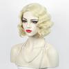 Finger Wave Wig - Women's Blonde Flapper 1920s Vintage Short Curly Wig for Halloween Party Cosplay Costume + Accessories view 4