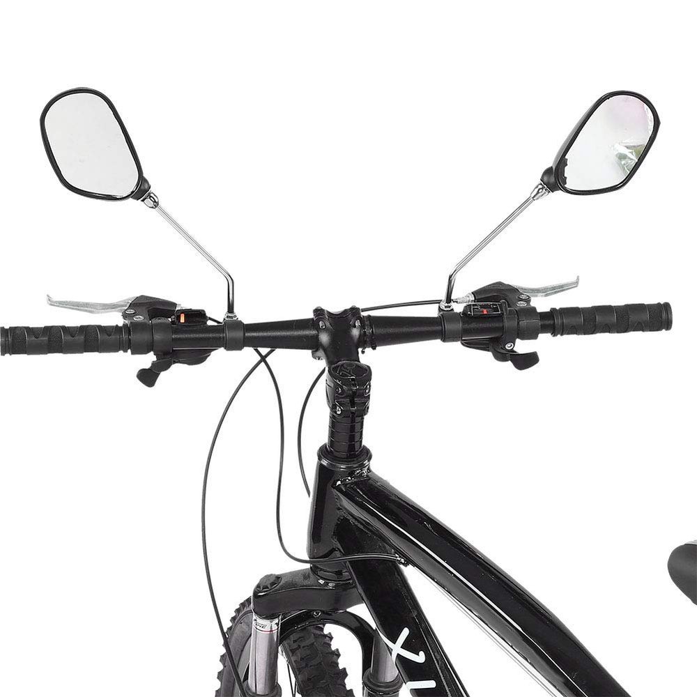 Bikes Mirrors for Handlebars, 2 Pcs 360 Adjust Rotatable Bikes Mirror, Wide Angle Safe Shockproof Bikes Mirrors Road, Bikes Handlebar Rearview Mirror for Mountain Road Adult Bikes, Ebike