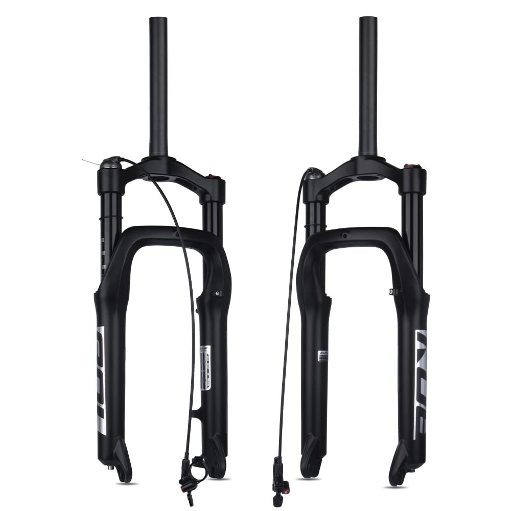 BOLANY Snow Beach Bike Suspension Fork 20 inch 4.0 Tire Fat Bicycle Air Front Fork Travel 120mm