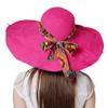 Women's Anti-UV Sun Protective Wide Brim Reversible Sun Hat Floppy Fold Beach Hat Cap UPF 50 Pink view 3