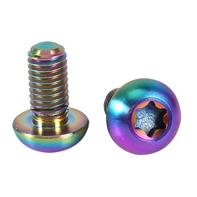 Pilipane Colorful/Silver/Black tita nium Alloy Bikes Rotor Screw for Road Bikes Mountain Bike(M5x10 Colorful), 12 Pcs Bikes Disc Brake Bolts, 12 Pcs Bikes Disc Brake Bolts, Colorful/Silver/Bike BOL