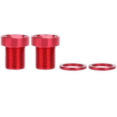 Aluminum Alloy Splined Bottom Bracket Bolts,Bottom Bracket, M15*19mm Titanium Bicycle Bike BB Axis Screws, (Black, Red)(red), Bottom Bracket, Aluminum Alloy Splined Bottom Bracwater gun water pi