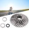 Chromium-molybdenum Steel 32/36/42/46T Road Bike Freewheel Cassette Sprocket Bicycle Replacement Accesso (10-Silver),9/10/11/12 Speed Bike Cassette, 9/10/11/12 Speed Bike Cassette, Chromium-moly view 2