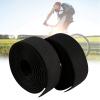 Soft Bikes Bar Tape Handle Wrap with 2 Bar Plugs for Touring Cycling and Road Racing 2PCS Per Set(Black), Bikes Handlebar Tape Bandage, Bikes Handlebar Tape Bandage, Soft Bikes Bar TapeBicycle view 2