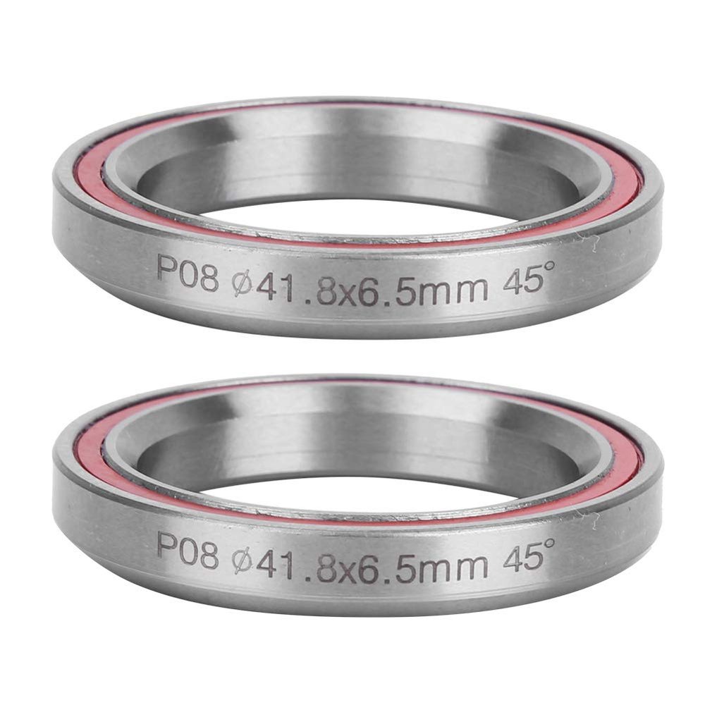 Pilipane Heavy Duty Steel Mountain Bikes Bike Double Sealed Bearing Headset Bushings Repair Parts Accessory, 2PCS 41 8MM Bikes Bearing, 2PCS 41 8MM Bikes Bearing, Heavy Duty Steel MounBicycle Bearin