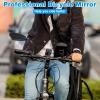 bikes Mirror , bikes Cycling Rear View Safe Mirrors , Rotatable and adjust Wide Angle HD Safe Glass Rear View Shockproof Side Flat Mirror Universal For bikes Bicycle(Left) view 3
