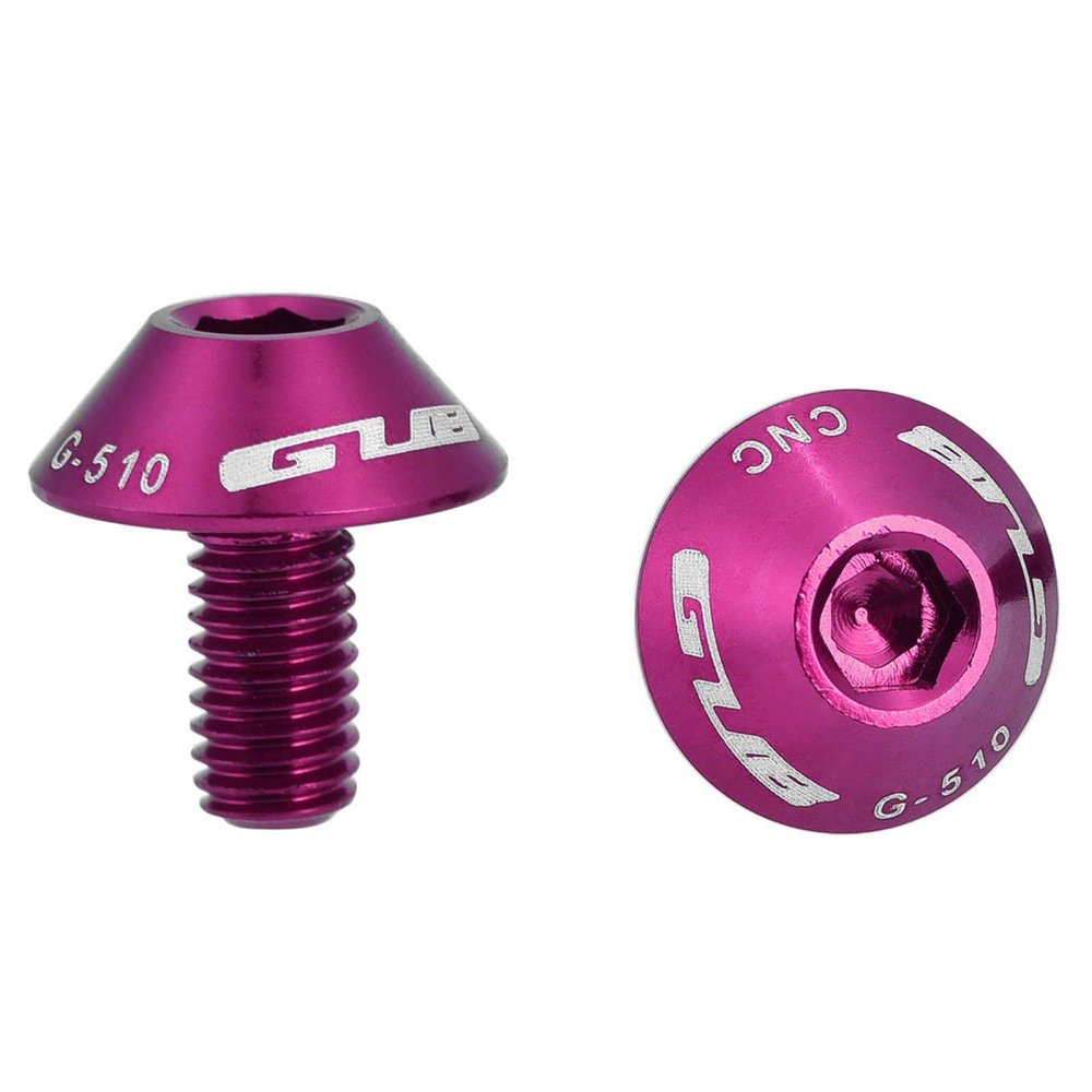 bikes Water Bottle Cage Bolts , bikes Brake Rotor Bolts , Gub G 510 2Pcs M5 * 12Mm bikes bike Water Bottle Cage Holder Bracket Screw Bolts(Multiple Colour)(Purple) , bikes Brake Rotor Bolts , bikes