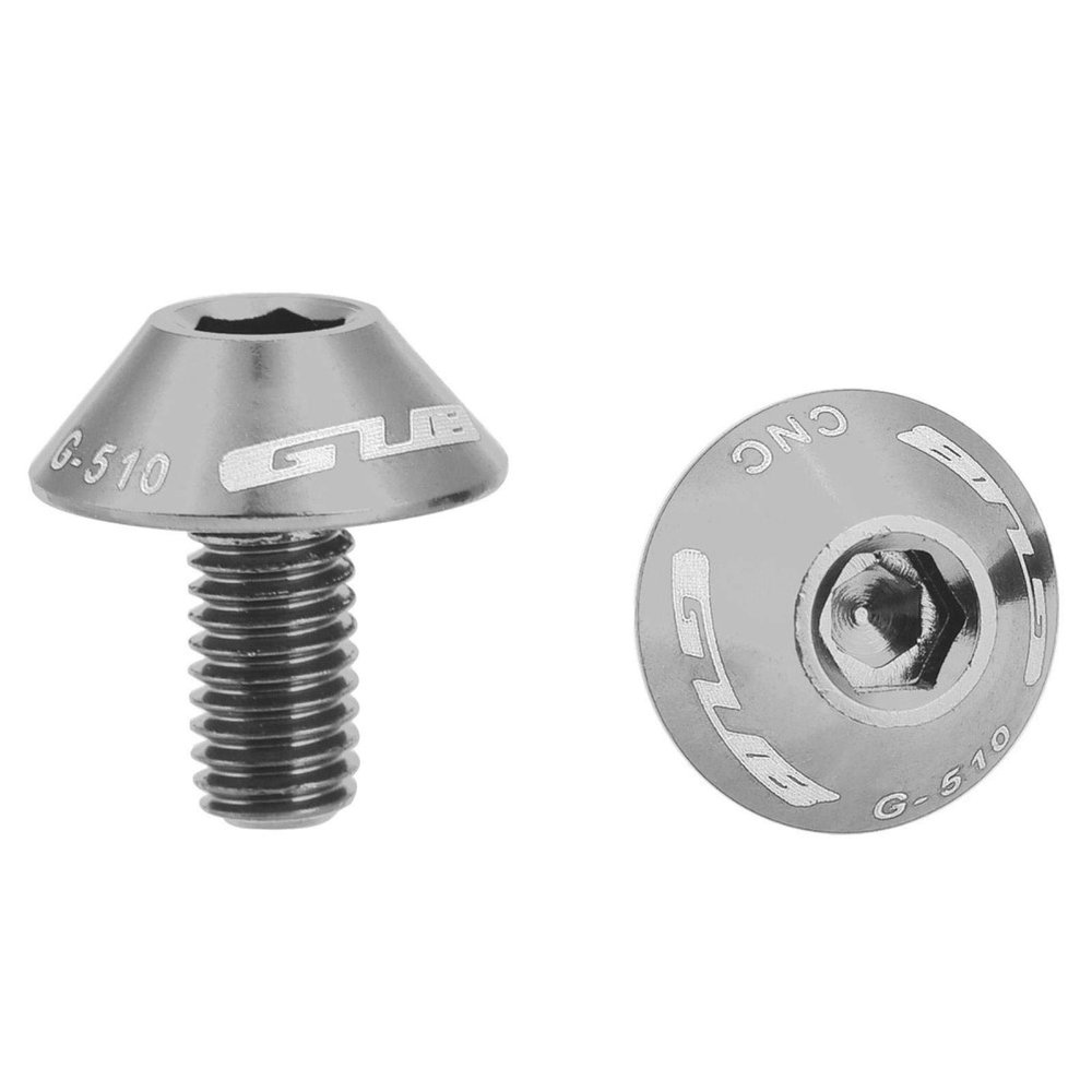bikes Water Bottle Cage Bolts , bikes Brake Rotor Bolts , Gub G 510 2Pcs M5 * 12Mm bikes bike Water Bottle Cage Holder Bracket Screw Bolts(Multiple Colour)( Silver) , bikes Brake Rotor Bolts , bikes