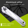 Bike Crank Left Arm,Bicycle Crank Arm,170mm Aluminium Alloy Crank Arm Set Bike Crank Arm Replacement for Mountain Bike Road Bike,Horizontal Square Hole (Rhombic Hole)(), Bicycle Crank Arm,Bike view 3