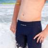 MY KILOMETRE Boys' Jammer Swimsuit with Drawstring Training Swimwear for Kids Endurance Boys Youth Swim Shorts Kids Swimsuit Black view 2