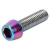 4pcs bikes tita nium Alloy Tapered Bolts , M5*18mm bikes Brake Screws Bolts , Mountain bikes Stem Fixed Screws , M5*18mm bikes Brake Screws Bolts , 4pcs bikes TitaBike Brake Screws Brake Lever Screws view 4