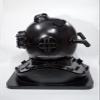 NAUTICAL COLLECTION Decorative Divers Helmet Solid Steel & Aluminum Scuba Diving Helmet 18" Diving Helmet Replica US Navy Mark V in Black Antique Finish with Wooden Base view 2