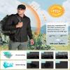 Outdoor Ventures Men's UPF 50+ UV Sun Protection SPF Hiking Shirt Long Sleeve Lightweight Quick Dry for Safari Travel Fishing Black view 4