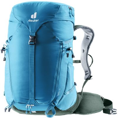 Deuter Trail 30L Backpack for Biking, Hiking & Trekking with Narrow Fit, U-Frame & Superior Breathability - Wave-Ivy