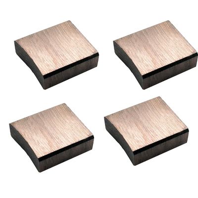 4PCS MEIMRSHLY Marine Stern Shaft Grounding carbon brush holder for Slip Ring Conductive device (10 * 25 * 28/26mm Cu60%)