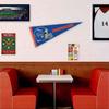 Boise State Broncos Football Helmet Pennant Flag view 3