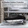 190T V-Hull Yacht Cover Outdoor Waterproof Boat Cover Anti-UV Trailerable Anti-Smashing Tear Proof All Weather Protection 14-22FT,16-18ft view 3