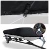 190T V-Hull Yacht Cover Outdoor Waterproof Boat Cover Anti-UV Trailerable Anti-Smashing Tear Proof All Weather Protection 14-22FT,16-18ft view 4