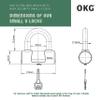 OKG Small U Lock - 4 Keys, Heavy Duty 18mm Hardened Alloy Steel Shackle - Anti-Cut/Anti-Pry Security Chain Lock for Motorcycle, E-Bike, Trailer (No Security Chain) view 2