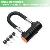 OKG Small U Lock - 4 Keys, Heavy Duty 18mm Hardened Alloy Steel Shackle - Anti-Cut/Anti-Pry Security Chain Lock for Motorcycle, E-Bike, Trailer (No Security Chain) view 3