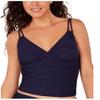Calvin Klein Ruched Tankini Top (as1, Alpha, x_l, Regular, Regular, Navy, XL) view 1