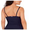 Calvin Klein Ruched Tankini Top (as1, Alpha, x_l, Regular, Regular, Navy, XL) view 2
