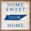 Kendrick Home + Stadium Home Sweet Home Collegiate Framed Square Wood Sign With State And Team Logo (12x12, Home Sweet Home Memphis) view 1