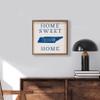 Kendrick Home + Stadium Home Sweet Home Collegiate Framed Square Wood Sign With State And Team Logo (12x12, Home Sweet Home Memphis) view 2
