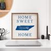 Kendrick Home + Stadium Home Sweet Home Collegiate Framed Square Wood Sign With State And Team Logo (12x12, Home Sweet Home Memphis) view 3