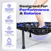 MXL Maximus PRO Bungee Rebounder - Premium 40" Indoor Mini Trampoline for Adults, Quiet Soft Bounce with 60 Connectors, Foldable Legs, DVD & Online Workouts, 400lb view 3