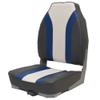 Boat Folding Fishing Seat 75107CBW | 23 3/4 Inch Blue Gray White view 1