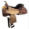 Circle S Barrel Style Floral Tooled Saddle (15") view 1