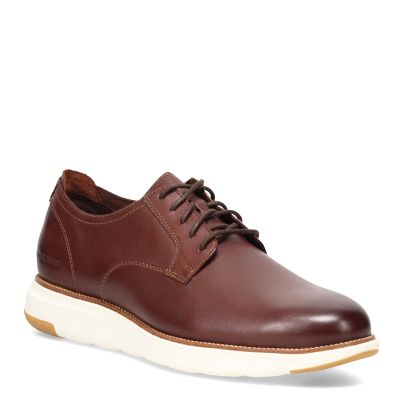 Cole Haan Mens Grand Atlantic Oxford, Chestnut/Ivory, 10-W US