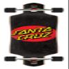 9.0in Classic Dot Santa Cruz Drop Thru Longboard view 1