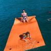 Water Carpet 16,5 X 6Ft / Floating Water PAD Water Floating Mat for Lakes, Pools, Beach and Ocean (Blue & Yellow) view 3