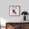 Kendrick Home + Stadium Home Sweet Home Collegiate Framed Square Wood Sign With State And Team Logo (12x12, Home Sweet Home LSU) view 2