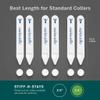 Wrkin Stiffs Plastic Magnetic Collar Stays for Men's Dress Shirts with Storage Case | As Seen on Shark Tank | Stiff-N-Stays 3 Pack view 2
