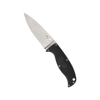 Spyderco Enuff 2 Fixed Blade Knife with VG-10 Steel and Black FRN Handle - Includes Polymer Sheath - PlainEdge - FB31PBK2