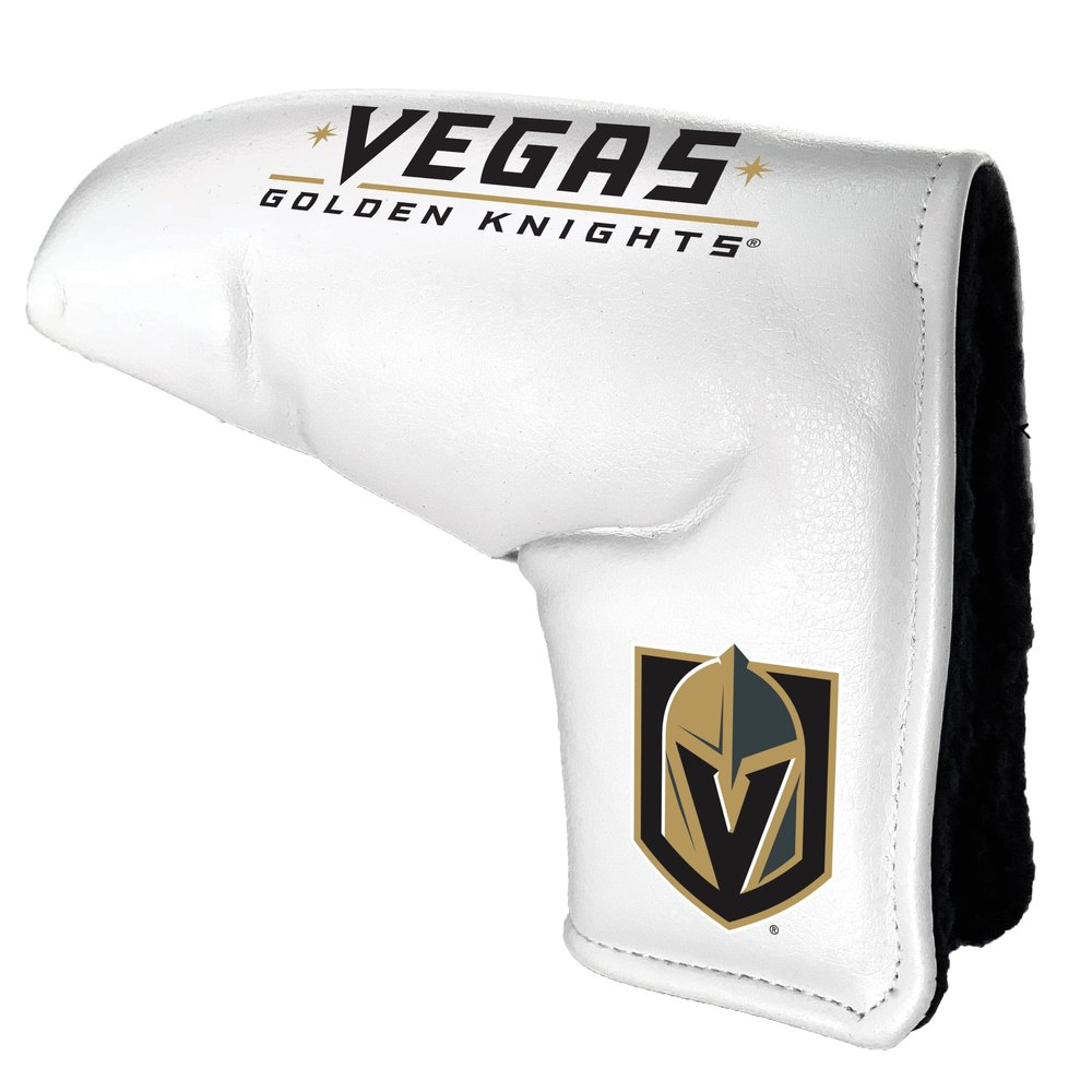 Team Golf NHL Vegas Golden Knights Printed Team Golf NHL Tour Blade Putter Cover (White), Fits Most Blade Putters, Scotty Cameron, Taylormade, Odyssey, Titleist, Ping, Callaway