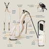 El Camino Golf Bag by Sunday Golf - Lightweight Stand Bag with Double Strap  Easy to Carry  Fits a Full Set of Clubs. Perfect for Walkers, Minimalist Golfers, and Golf Carts (Toasted Almond) view 2
