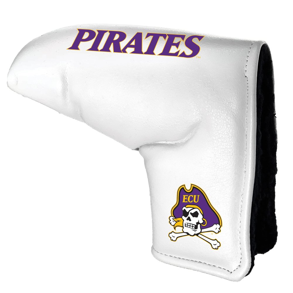 Team Golf NCAA East Carolina Tour Blade Putter Cover (White), Fits Most Blade Putters, Scotty Cameron, Taylormade, Odyssey, Titleist, Ping, Callaway
